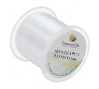 1 rouleau de 100 mètres de fil de pêche transparent de 0,25 mm, fil de nylon invisible, fil pour bijoux, fil pour perles, décorations de fête de Noël, fabrication de bracelets et de bijoux Polyamide