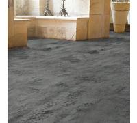1 rouleau de 1m/3m/5m Autocollant de revêtement de sol en vinyle gris ciment vintage épaissi. Décoration de maison, arrière-plan de pièce, antidérapant, imperméable, résistant à l'usure. Carrelage de 