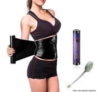 1 rouleau de 200/328 pi (60/100 mètres) de bande osmotique en plastique, avec un ruban à mesurer la taille, une ceinture de galbant de fitness amincissante, un amplificateur de transpiration pour l'ex