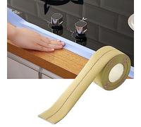 1 Rouleau De Bande De Calfeutrage, 130 G De Ruban D'étanchéité Auto-adhésif En PVC, Bande D'étanchéité Pour Protecteur étanche Décoratif De Bord De Mur De Salle De Bain(Couleur beige)
