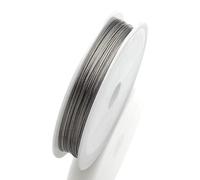1 rouleau de fil d'acier inoxydable de 0,3 mm, 0,35 mm, 0,45 mm, 0,5 mm, 0,6 mm, 1 mm, for la fabrication de bijoux(Steel,0.7mm-15meters)