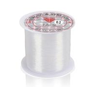 1 Rouleau de Fil Élastique 0.2mm Transparent, Fil De Nylon 142yd Fil Bracelet Perle Fils Elastique Extensible Fil À Coudre fil bracelet pour La Décoration De Partie Aquarium Paysage Bijoux Fabrication