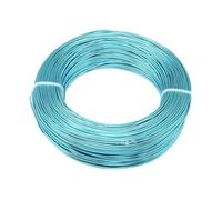 1 rouleau de fil en aluminium multicolore pour la fabrication de bijoux, bracelets, boucles d'oreilles, loisirs créatifs (2 turquoise foncé, 4 mm environ 16 m)