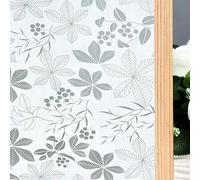 1 Rouleau de film de confidentialité auto-adhésif pour fenêtre, film de fenêtre occultant le soleil, couverture de verre de fenêtre givrée, contrôle de la chaleur, teinte de fenêtre, autocollant de ve