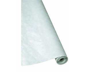 1 rouleau de nappe en papier damassé Blanc 1 x 50 m Nappe en papier jetable Parfait pour ensemble de brasserie