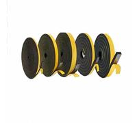 1 rouleau de ruban adhésif anti-collision en mousse EVA noire à forte adhérence de 1 à 10 mm d'épaisseur, largeur de 5 à 40 mm, bande d'isolation acoustique - épaisseur 8 mm, longueur 2 m - largeur