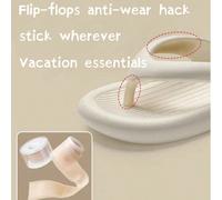 1 rouleau de ruban anti-friction transparent bioénergétique, accessoire essentiel pour les voyages d'été. Prévient les frictions pour les tongs, talons hauts, sandales et chaussures plates. Taille Uni