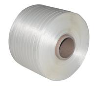 1 rouleau de ruban de cerclage de 13 mm de large, longueur 500 m chacun, résistance à la déchirure 375 kg pour noyau de presse 60 mm