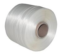 1 rouleau de ruban de cerclage de 16 mm de large, longueur 340 m chacun, résistance à la déchirure 450 kg pour noyau de presse 60 mm