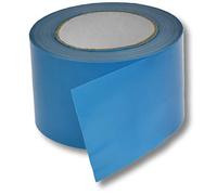 1 rouleau de ruban de délimitation super stable - Ruban d'avertissement - Ruban adhésif pour parking - 75 mm (100 m, bleu clair)