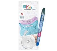1 rouleau de ruban de tissu 3 mètres x 1 cm + Pilot Laundry Tec. Indicateur de vêtements (Blanc)