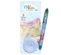 1 rouleau de ruban de tissu 3 mètres x 1 cm + Pilot Laundry Tec. Indicateur de vêtements (Bleu)