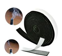 1 rouleau de ruban d'étanchéité en Fiber résistant au feu, joint de fumeur de Barbecue à haute température, couvercle de porte de Barbecue, ruban adhésif d'étanchéité pour gril
