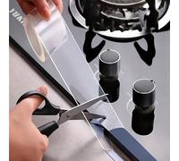 1 rouleau de ruban imperméable pour cuisine et salle de bain, ruban d'étanchéité acrylique transparent, ruban nano anti-moisissure pour cuisine, salle de bain, coins de mur, imperméable, anti-moisissu