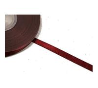 1 Rouleau De Ruban Satin Bordeaux Simple Face.