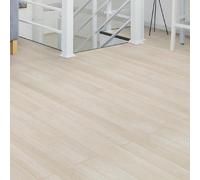 1 rouleau de sticker de sol imitation bois beige rétro épaissi (épaisseur/0,34 mm) avec texture de bois. Convient pour la décoration de la maison, l'arrière-plan de la pièce, la rénovation du sol, le 