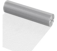 1 rouleau de treillis métallique soudé en acier inoxydable 304 - Tissu de quincaillerie de 1,2 x 16 m pour clôture de jardin, ferme, ferme et ranch