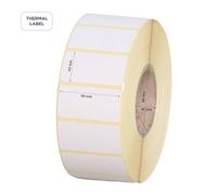 1 rouleau d'étiquettes thermiques 58x43 mm 25mm 750pièces par rouleau étiquettes thermiques en rouleaux étiquettes adhésives universelles blanches imprimantes thermiques transfert thermique