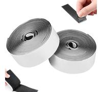 1 Rouleau Scratch Autocollant Double Face Extra Forte, 35 mm x 5 m Ruban Scratch Adhésif, Bande Auto-agrippantes Adhésives, Hook Loop Autoadhésif pour Tissus Moustiquaire Fenêtre Cadre (Noir)