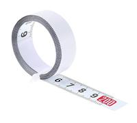 1 Rouleaux Mètre à Ruban en Acier au Carbone Auto-adhésif,Règle Métrique Auto-adhésive 2m,13mm ampleur,tape measure,pour Mesurer établis,table,machine,onglet(Gauche à Droite)