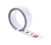 1 Rouleaux Mètre à Ruban en Acier au Carbone Auto-adhésif,Règle Métrique Auto-adhésive 2m,13mm ampleur,tape measure,pour Mesurer établis,table,machine,onglet(Droite à Gauche)
