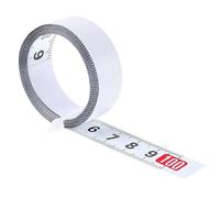 1 Rouleaux Mètre à Ruban en Acier au Carbone Auto-adhésif,Règle Métrique Auto-adhésive 2m,13mm ampleur,tape measure,pour Mesurer établis,table,machine,onglet(Du Milieu aux Côtés)