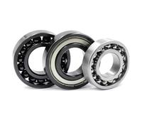 1 roulement à billes 6809 à haute température 300-600 °C 45 mm x 58 mm x 7 mm blanc avec joint Roulement à corrosion résistant à faible friction