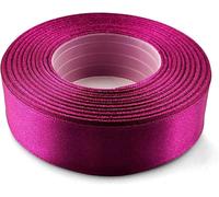 1 Ruban De Satin,25 Mm X 32 M,Couleur : Fuchsia,En Tissu,Décoratif,Pour Le Bricolage,La Décoration De Mariage,L`Emballage De Cadeau