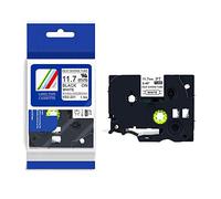 1 ruban pour imprimante Brother - Noir sur blanc - 11,7 mm - HS2-231 HSe231 - Compatible avec Brother HSe - Imprimantes rétrécissantes