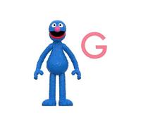 1, Rue Sésame - Figurine ReAction Grover 10 cm