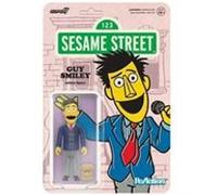 1, Rue Sésame - Figurine ReAction Guy Smiley (avec Bread) 10 cm Multicolore