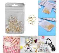 1 Sac 3d Métal Cuivre Nail Art Autocollants Or Rivets Goujons Pour Bricolage Manucure Ongles Conseils Décorations Flocons Breloques Nail Art Outils