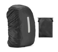 1 sac à dos réfléchissant avec 1 sac de rangement avec cordon de serrage, sac de pluie étanche pour randonnée, randonnée, randonnée, housse de sac à dos réfléchissante, protection contre la pluie