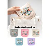 1 sac à médicaments portable, contenant des pilules, des bouteilles de médicaments et une impression colorée de lettres "Medicane", organisateur de pilules compact et trousse de premiers soins, rangem
