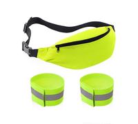 1 Sac Banane De Sport Et 2 Bracelets, Sac Banane Tendance, Sac Banane De Grande Capacité, Sac Banane Réglable, Adapté pour La Course, Les Voyages Et Le Cyclisme.