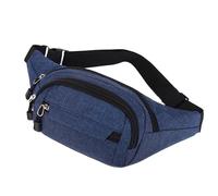1 sac banane décontracté, grande capacité, sac banane étanche pour navetteurs, sac de course, sac de poitrine messenger réglable, adapté pour les voyages, le shopping, le sport, unisexe (bleu), bleu,