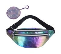 1 sac banane pour femme, 1 porte-monnaie, sac banane à paillettes, sac banane étanche, sac banane coloré, sac banane de voyage, Couleur, Taille unique, Moderne