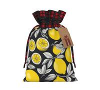 1 sac cadeau de Noël avec cordon de serrage 11,9 x 17,5 cm, pour offrir des cadeaux lors des fêtes de fin d'année