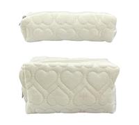 1 Sac Cosmétique En Velours, 1 Petit Sac En Velours, Sac Cosmétique De Voyage, Sac À Fermeture Éclair Portable, Sac De Rangement De Grande Capacité, Sac De Rangement Polyvalent