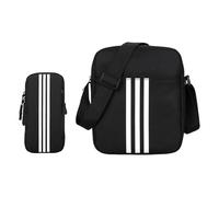 1 sac de bras de sport, 1 sac à bandoulière, étanche et résistant à l'usure, sac portable pour téléphone portable, équipement d'entraînement de sports de plein air, accessoires de course à pied, Noir