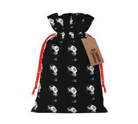 1 sac de Noël avec cordon de serrage pour tous les adultes pour offrir des cadeaux d'Halloween avec inscription « I Like Soccer »