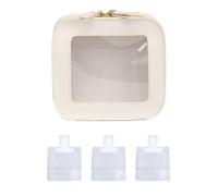 1 Sac De Rangement De Voyage, 3 Sacs De Recharge D'Échantillons, Mini Recherche D'Essentiels De Voyage, Mini Trousse De Toilette De Voyage, Trousse À Cosmétiques De Poche
