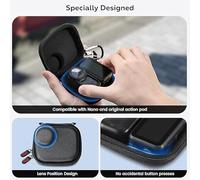 1 Sac De Rangement pour Caméra De Sport, Portable, Compact, Antichoc, Durable Et Imperméable en Cuir PU, Adapté Au Stockage D'Appareils Électroniques.