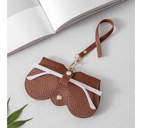 1 sac de rangement tendance pour lunettes de soleil avec housse de protection anti-pression en cuir synthétique, un incontournable pour les voyages et les vacances