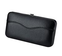 1 sac de rangement vide en cuir synthétique pour extensions de cils - Plusieurs poches - Noir