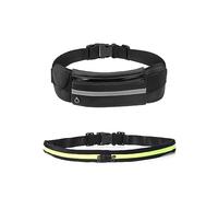 1 Sac De Taille De Course avec 1 Mini Sac De Taille, Sac De Taille Élastique, Sac De Taille Étanche Réglable, Peut Contenir Un Sac De Taille De Bouteille d'eau, Adapté À La Course, Au Fitness (Noir)