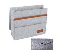 1 sac en feutre de chevet, 1 poche pour téléphone portable, sac de rangement pour table de chevet, support de télécommande TV, sac de rangement pour livre, sac de rangement suspendu pour table de