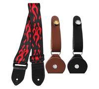 1 Sangle De Guitare, 2 Sangles De Poupée De Guitare Et 2 Poches À Médiator, Accessoires De Guitare, Sangle De Guitare Réglable, Sangle De Guitare Mode Et Personnalisée