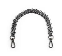 1 sangle de sac à main à bandoulière en métal de 30-60-100-120 cm, chaîne de rechange pour sacs, accessoires de sangle (noir, 100 cm)