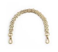 1 sangle de sac à main à bandoulière en métal de 30-60-100-120 cm, chaîne de rechange pour sacs, accessoires de sangle (doré clair, 30 cm)